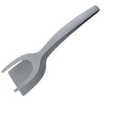 Espátula de Nylon Cinza Multifuncional – Ideal para Ovos, Panquecas, Omeletes e Tapiocas