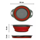 Escorredor Retrátil de Silicone com Alças – Praticidade e Organização na Cozinha