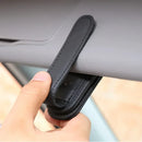 Porta-Óculos Magnético de Couro para Carro – Clipe de Óculos e Ticket para Para-Sol