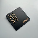 Placa de Banheiro em Acrílico – Masculino e Feminino – Design Moderno e Durável