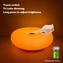 Luminária de Mesa Bauhaus USB – Luz Noturna Decorativa em Formato Donut