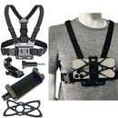 Suporte de Peito para Celular e Câmeras de Ação – Mãos Livres | iPhone, Xiaomi, Samsung, GoPro