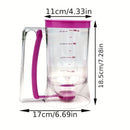 Dispensador de Massa Manual 900ml – Funil Graduado para Panquecas, Cupcakes e Bolos