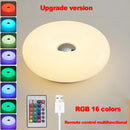 Luminária de Mesa Bauhaus USB – Luz Noturna Decorativa em Formato Donut