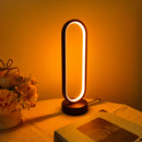 Lâmpada de Anel LED para Quarto e Sala de Estar – Luz de Cabeceira com Três Cores Ajustáveis