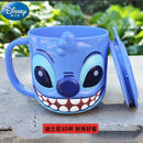 Copo Infantil Cartoon Disney com Tampa – Mickey, Stitch, Frozen