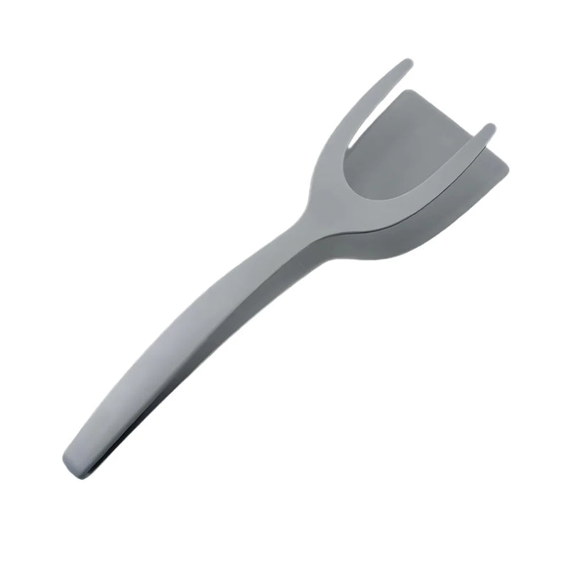 Espátula de Nylon Cinza Multifuncional – Ideal para Ovos, Panquecas, Omeletes e Tapiocas