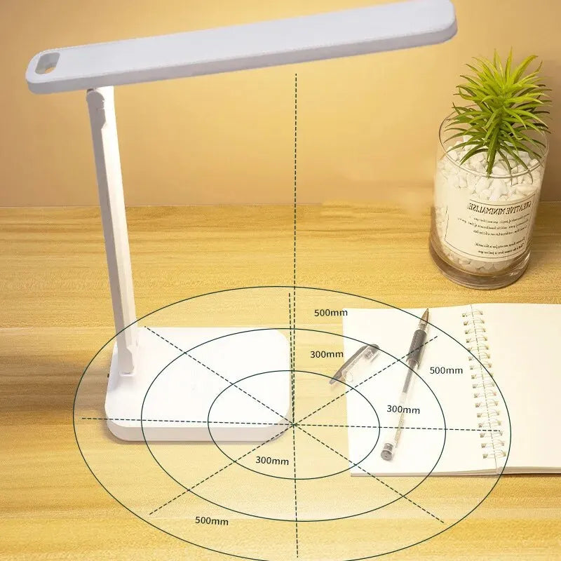 Luminária de Mesa LED Dobrável com Controles de Toque e Iluminação Ajustável – VIGAOT