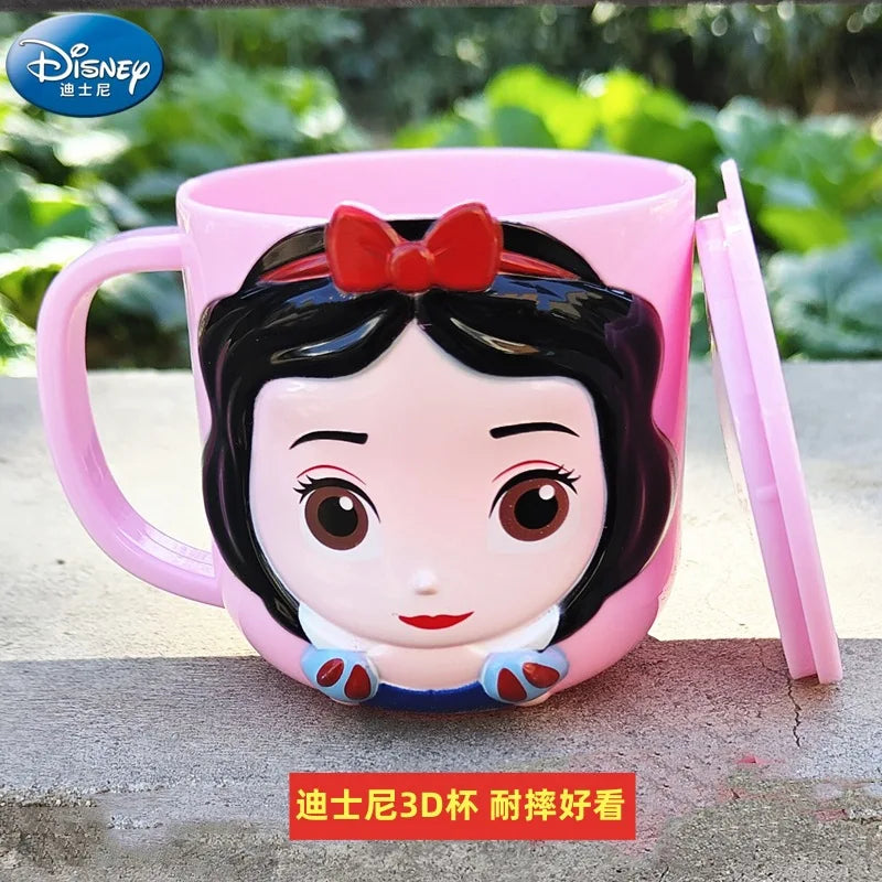 Copo Infantil Cartoon Disney com Tampa – Mickey, Stitch, Frozen