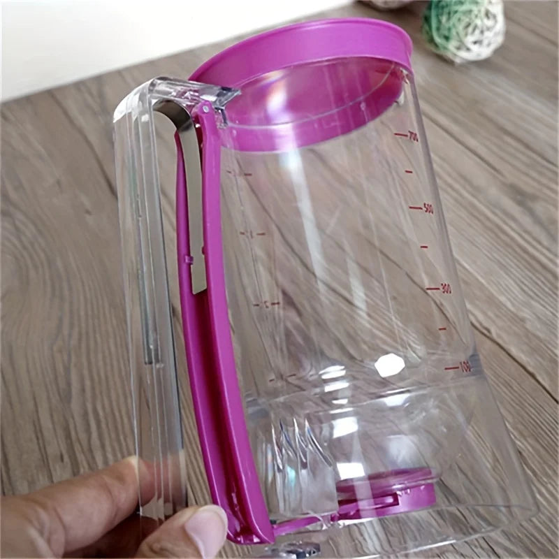 Dispensador de Massa Manual 900ml – Funil Graduado para Panquecas, Cupcakes e Bolos