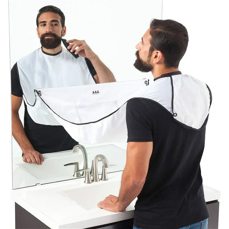 Avental de Barbear Masculino com ventosas para espelho de Parede – Praticidade no Cuidado Pessoal