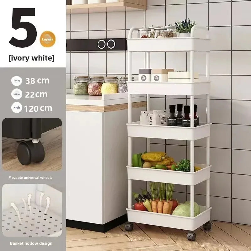 Prateleira Multiuso de Armazenamento | Cozinha, Banheiro, Quarto e Escritório