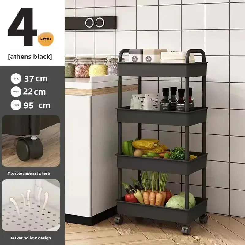 Prateleira Multiuso de Armazenamento | Cozinha, Banheiro, Quarto e Escritório