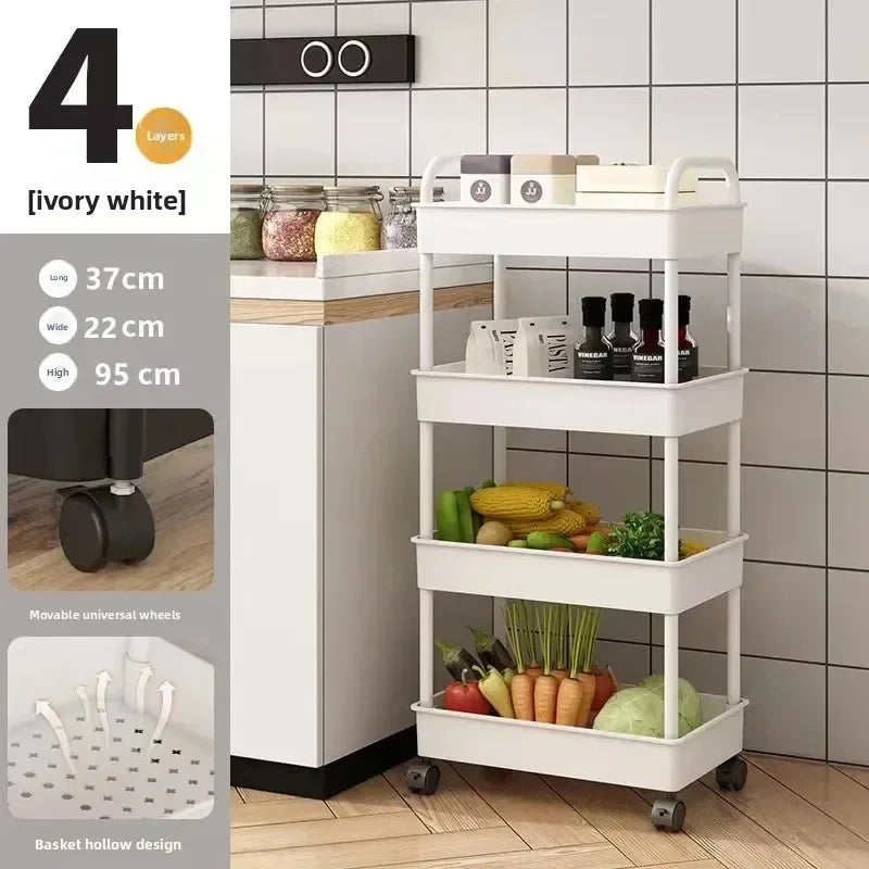 Prateleira Multiuso de Armazenamento | Cozinha, Banheiro, Quarto e Escritório