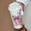 Copo Térmico com Canudo Stitch – MINISO – 600ml, Inox 304, Portátil e Kawaii