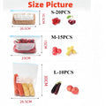Kit 45 Sacos Reutilizáveis de Silicone/PE – Armazenamento de Alimentos à Prova de Vazamentos