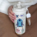 Copo Térmico com Canudo Stitch – MINISO – 600ml, Inox 304, Portátil e Kawaii