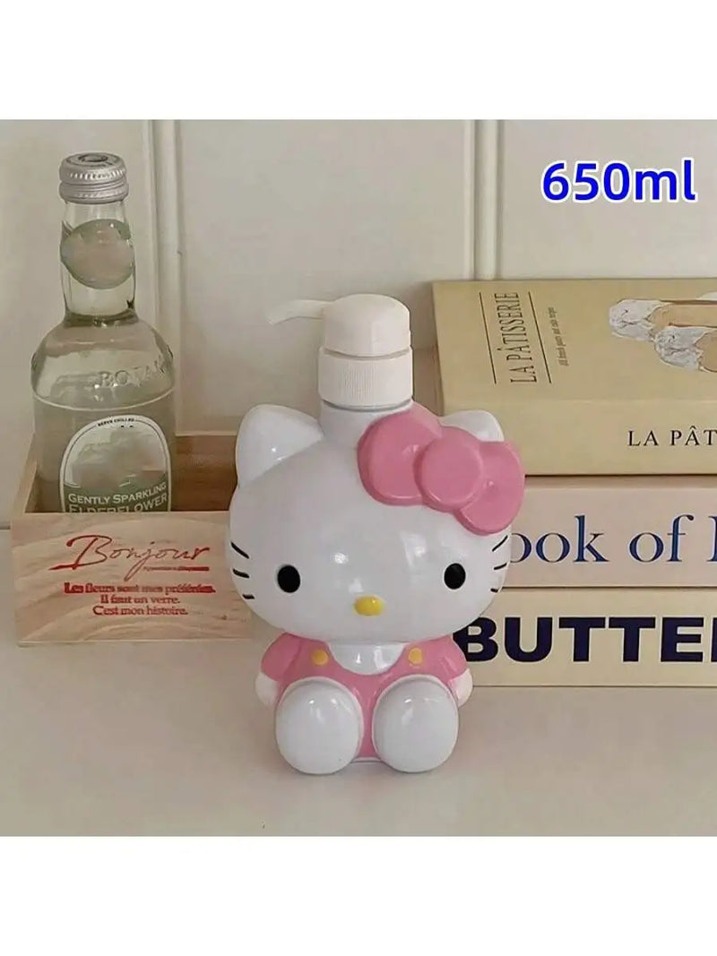 Dispenser de Shampoo/Loção Stitch – MINISO – 1100ml, ABS, Pressão em Formato de Cabeça