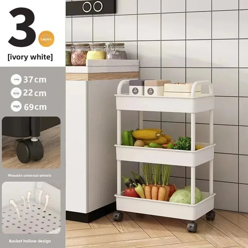 Prateleira Multiuso de Armazenamento | Cozinha, Banheiro, Quarto e Escritório