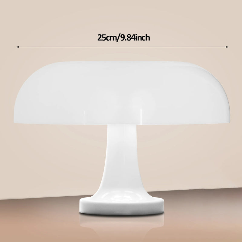 Luminária de Mesa Clássica “Mushroom” – Estilo Moderno Bauhaus