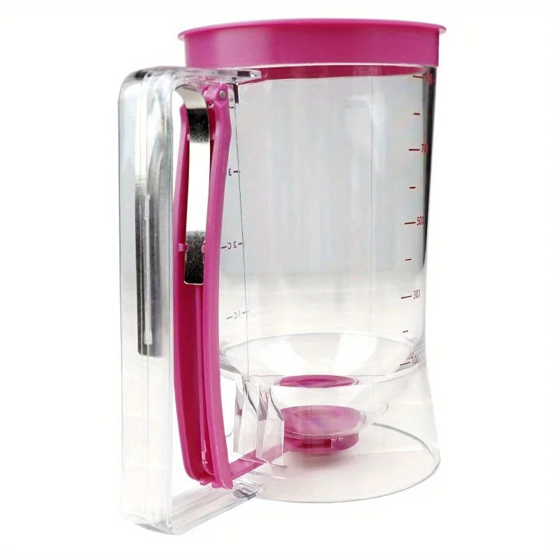 Dispensador de Massa Manual 900ml – Funil Graduado para Panquecas, Cupcakes e Bolos