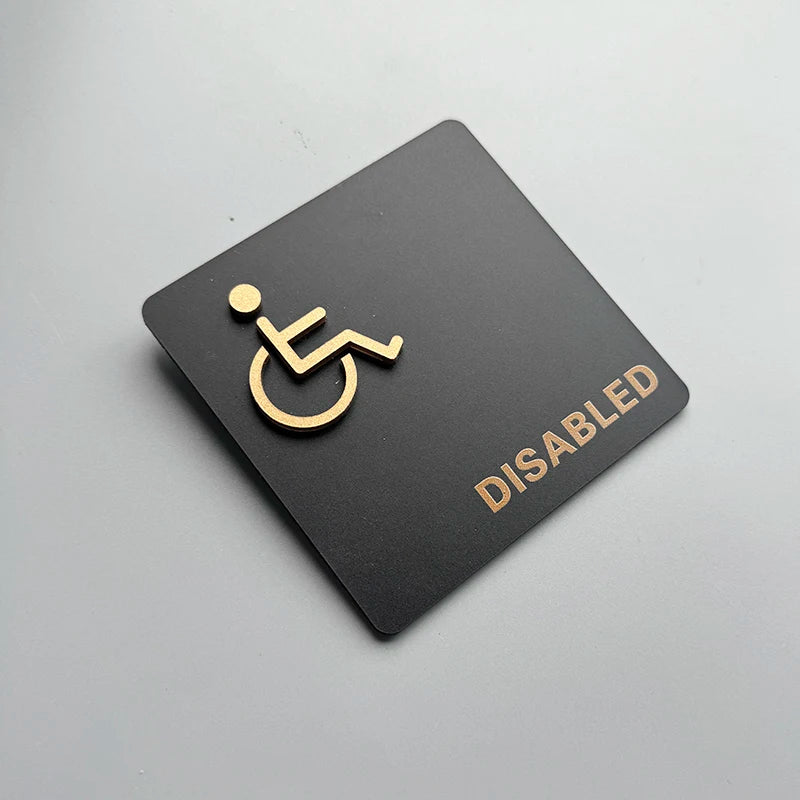 Placa de Banheiro em Acrílico – Masculino e Feminino – Design Moderno e Durável