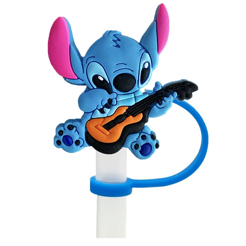 Tampa de Canudo Disney Stitch – MINISO – Reutilizável, Anti-Poeira e Contra Respingos