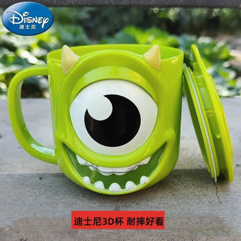 Copo Infantil Cartoon Disney com Tampa – Mickey, Stitch, Frozen