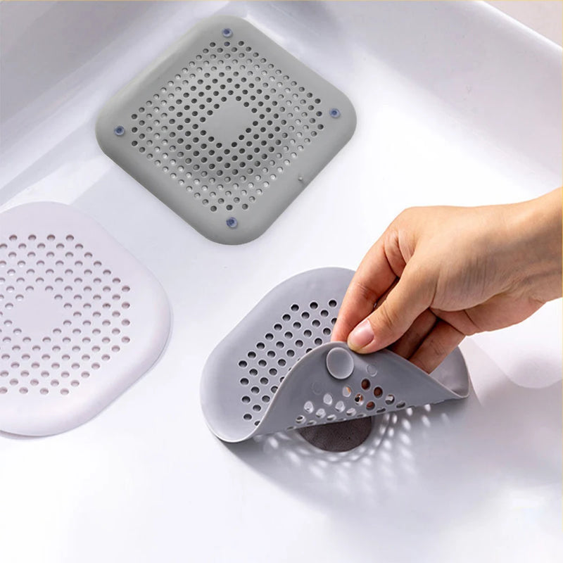 Tampa de Ralo em Silicone | Filtro Anti-entupimento para Pia, Banheiro e Cozinha