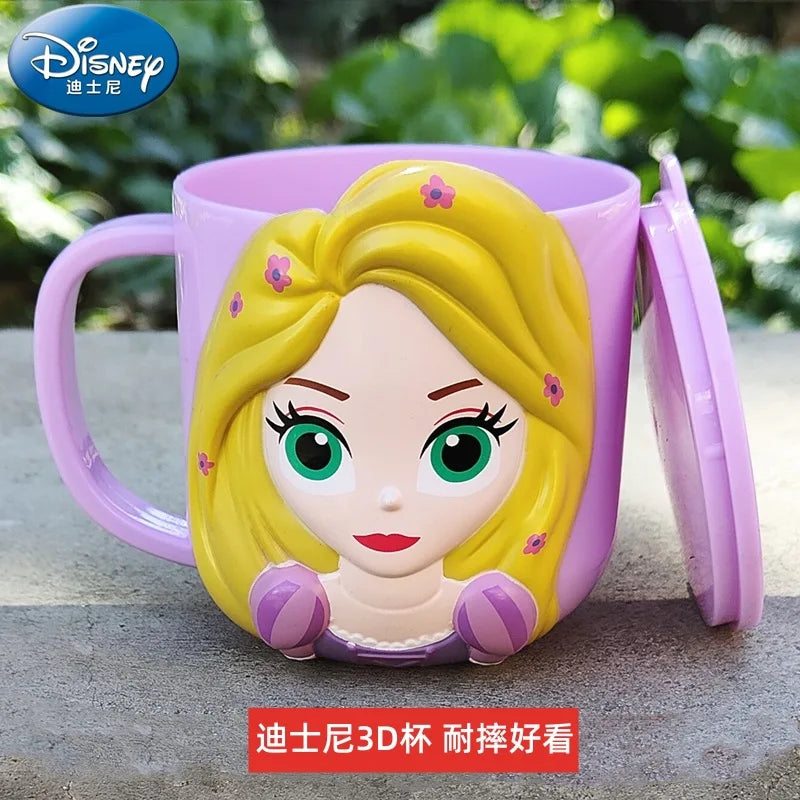 Copo Infantil Cartoon Disney com Tampa – Mickey, Stitch, Frozen
