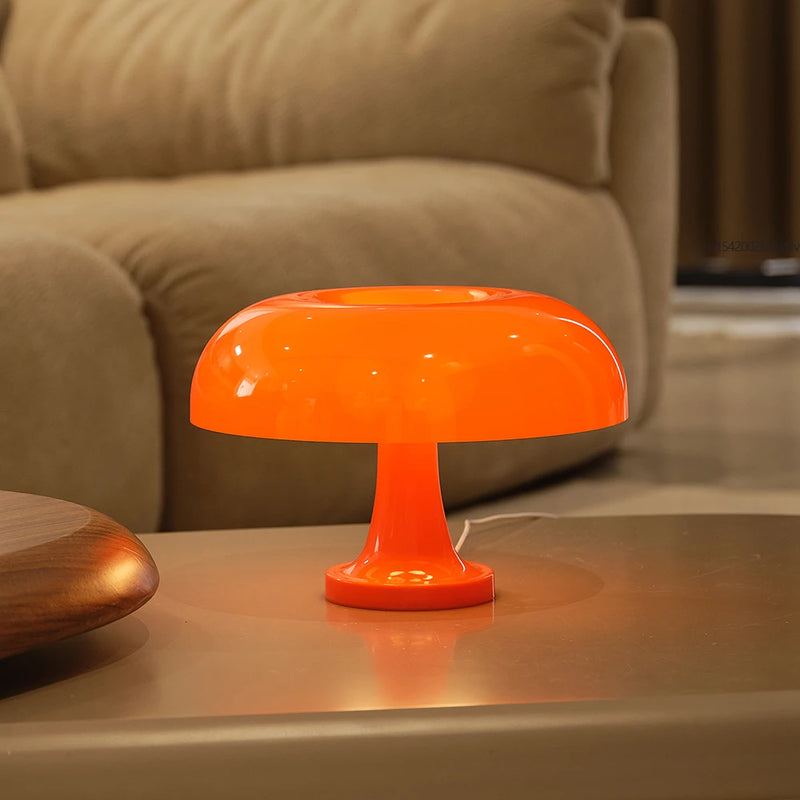 Luminária de Mesa Clássica “Mushroom” – Estilo Moderno Bauhaus
