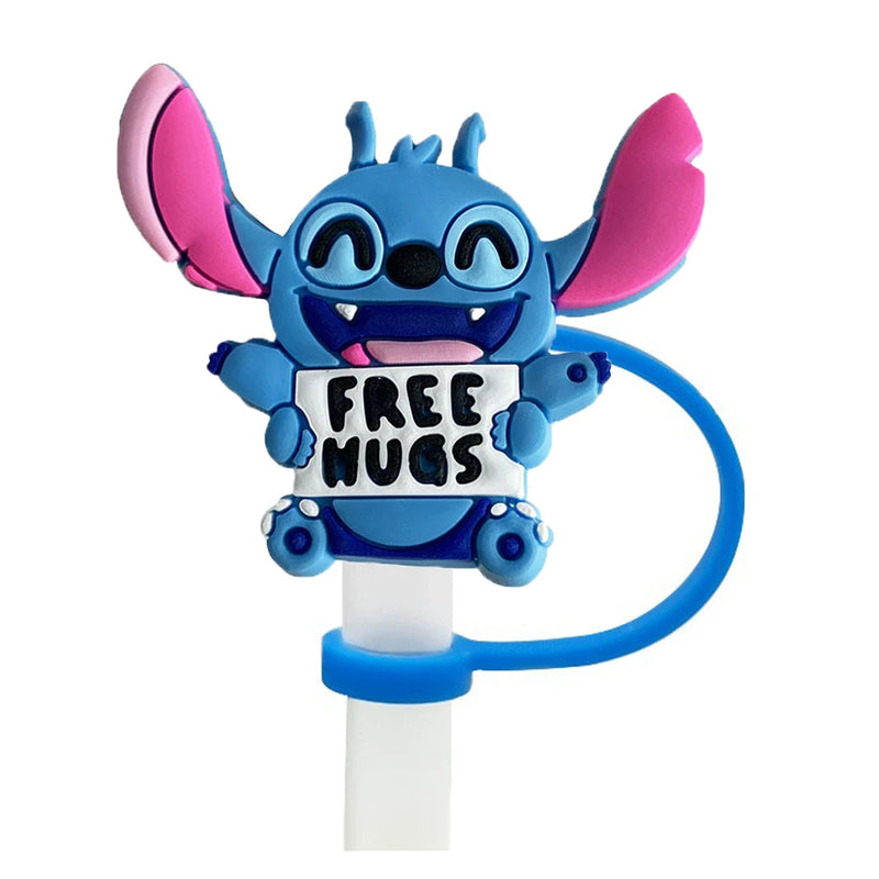 Tampa de Canudo Disney Stitch – MINISO – Reutilizável, Anti-Poeira e Contra Respingos