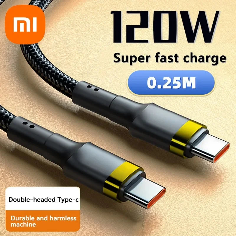 Cabo USB-C Xiaomi 120W | Carregamento Rápido PD 5A