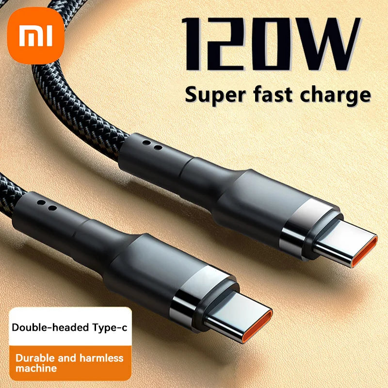 Cabo USB-C Xiaomi 120W | Carregamento Rápido PD 5A