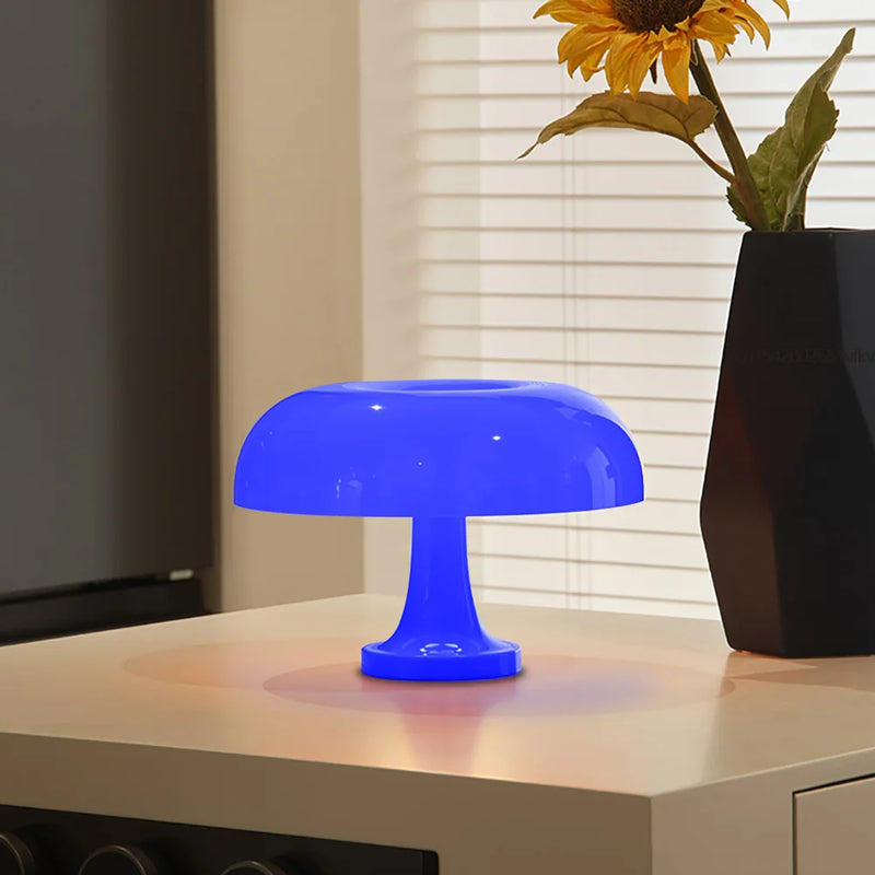Luminária de Mesa Clássica “Mushroom” – Estilo Moderno Bauhaus