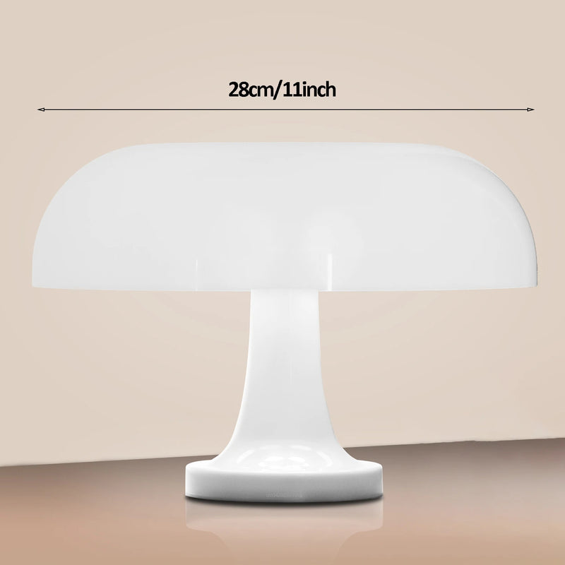 Luminária de Mesa Clássica “Mushroom” – Estilo Moderno Bauhaus