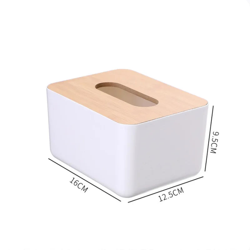 Porta Cotonetes com Tampa de Bambu – Dispenser de Acrílico para Banheiro