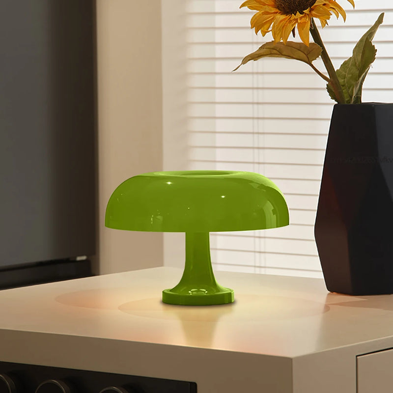 Luminária de Mesa Clássica “Mushroom” – Estilo Moderno Bauhaus