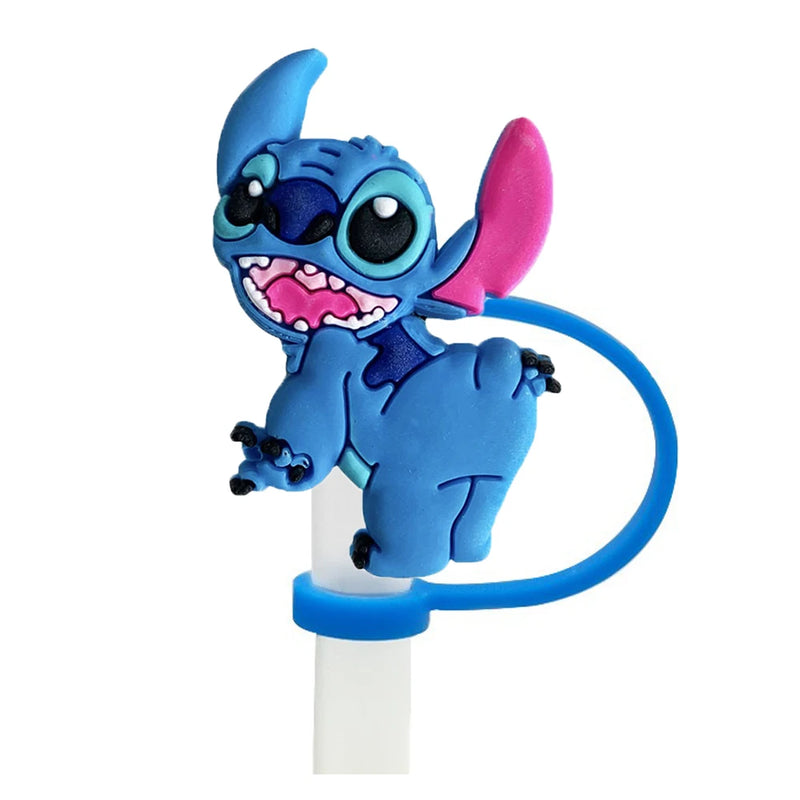 Tampa de Canudo Disney Stitch – MINISO – Reutilizável, Anti-Poeira e Contra Respingos