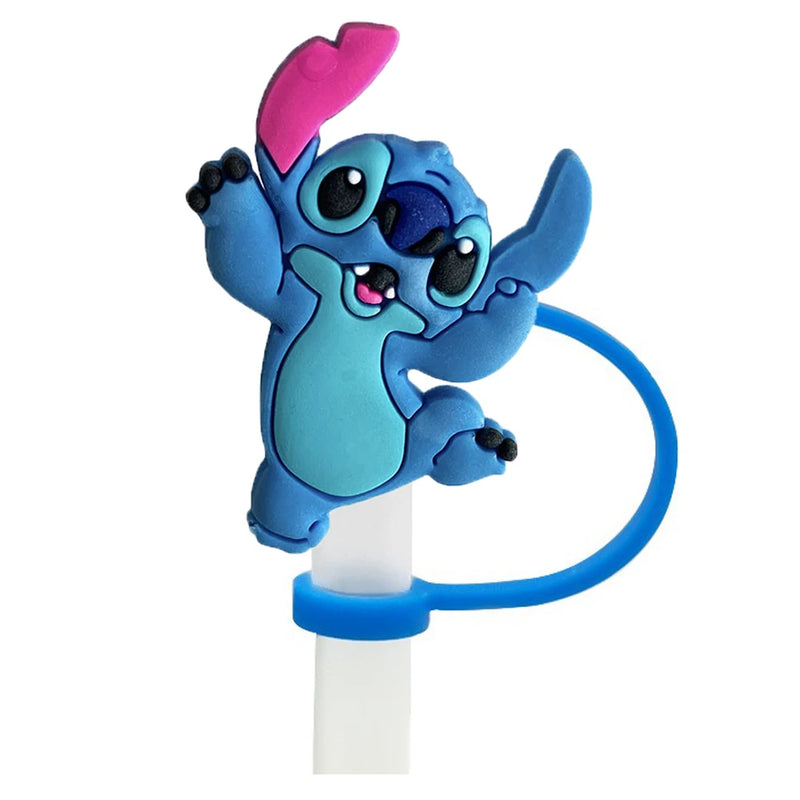 Tampa de Canudo Disney Stitch – MINISO – Reutilizável, Anti-Poeira e Contra Respingos