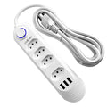 Extensão Elétrica 2M com USB – Torre Retrátil de Tomadas Padrão Brasil